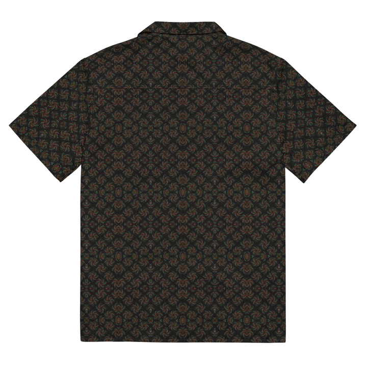 dotadelic-black-red-psychedelic-button-down-shirt-sacred-geometry-flat-back
