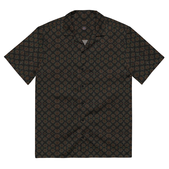 dotadelic-black-red-psychedelic-button-down-shirt-sacred-geometry-flat-front