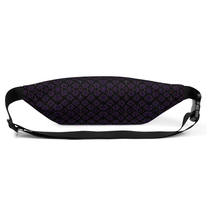 Back flat view of Dotadelic waistbag – water-resistant bag with visionary dot geometry.