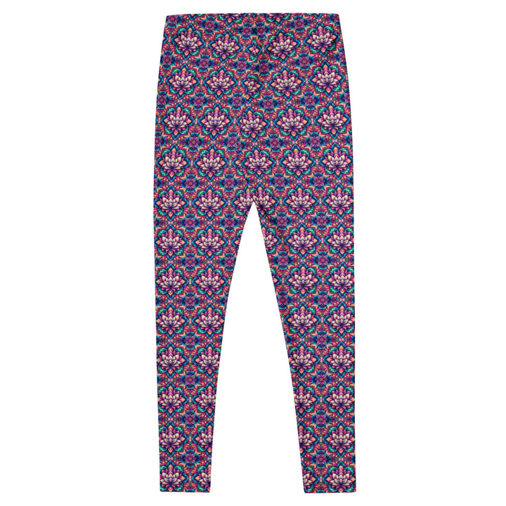 Flat back of IllusionLotus leggings – visionary lotus design for spiritual fashion and comfort.