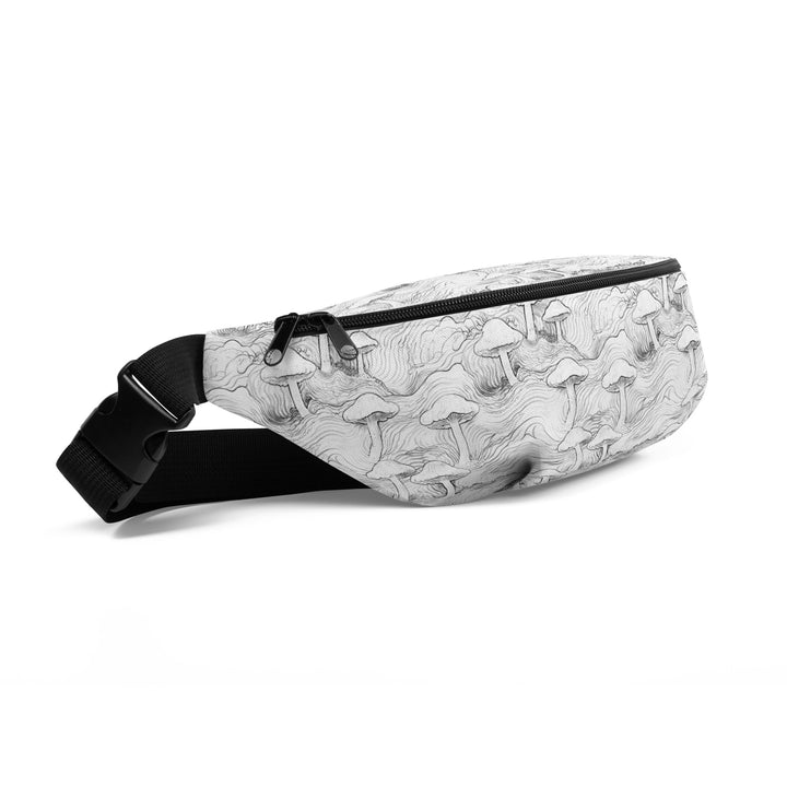 Side view of Mushforest waistbag – compact, expressive utility bag for daily wear and movement