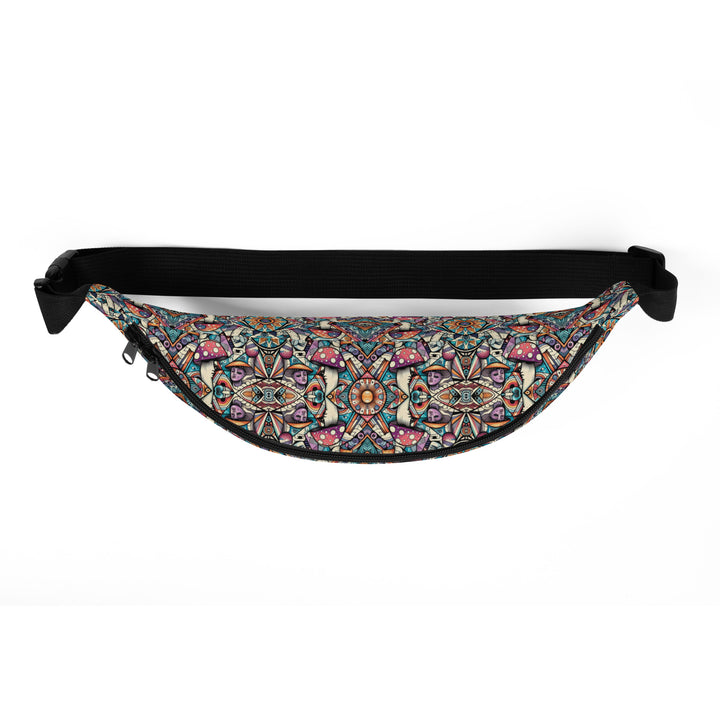 Top view of Mushtribe waistbag – water-resistant, functional design made for festivals and outdoor adventures