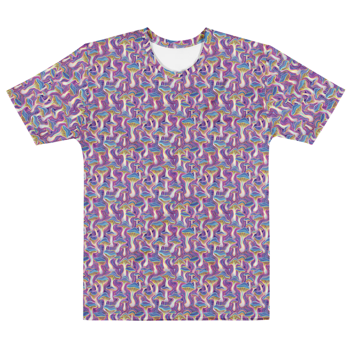 Alternate front flat view of MushTrip shirt – trippy mushroom aesthetics and visionary print for psychedelic fashion fans.
