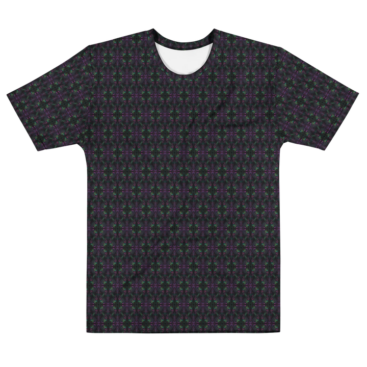 Alternate flat front of Nebulith tee – galactic art and sacred geometry merge in this unique festival shirt.