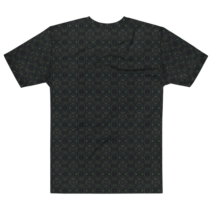 Alternate back flat view of Nexora tee – visionary geometry and rave-ready vibes.