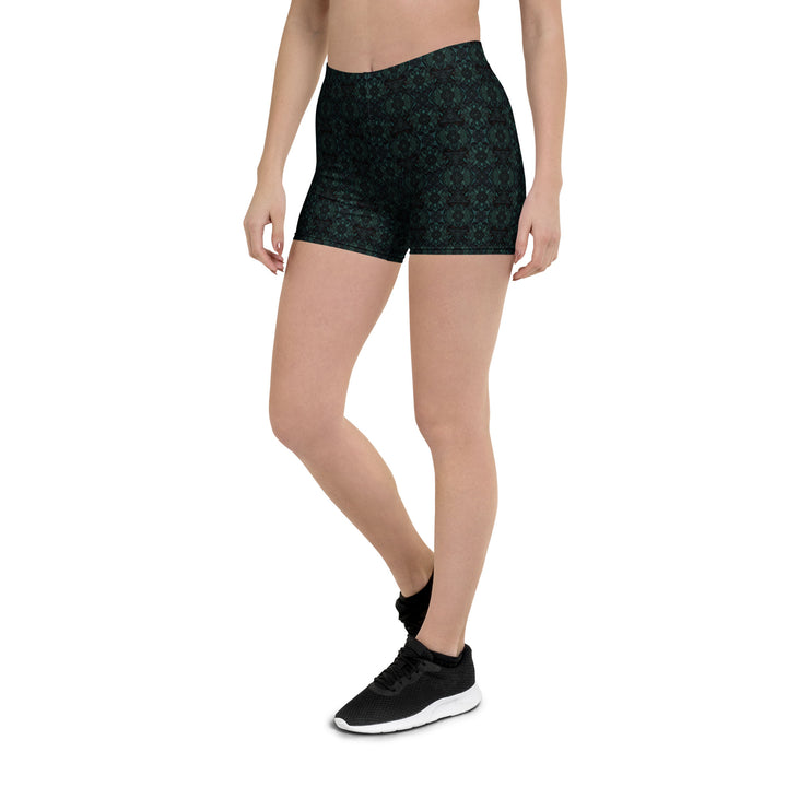 Left side view of Lumora leggings – vibrant colors and cosmic style for dance and movement freedom.