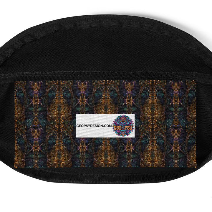 inside view of Psybear waistbag – visionary bear motif meets functional design for psychedelic fashionistas