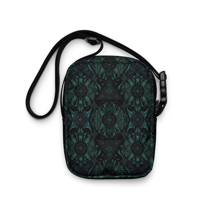 Back view of Lumora psychedelic bag – colorful sacred pattern for rave fashion enthusiasts