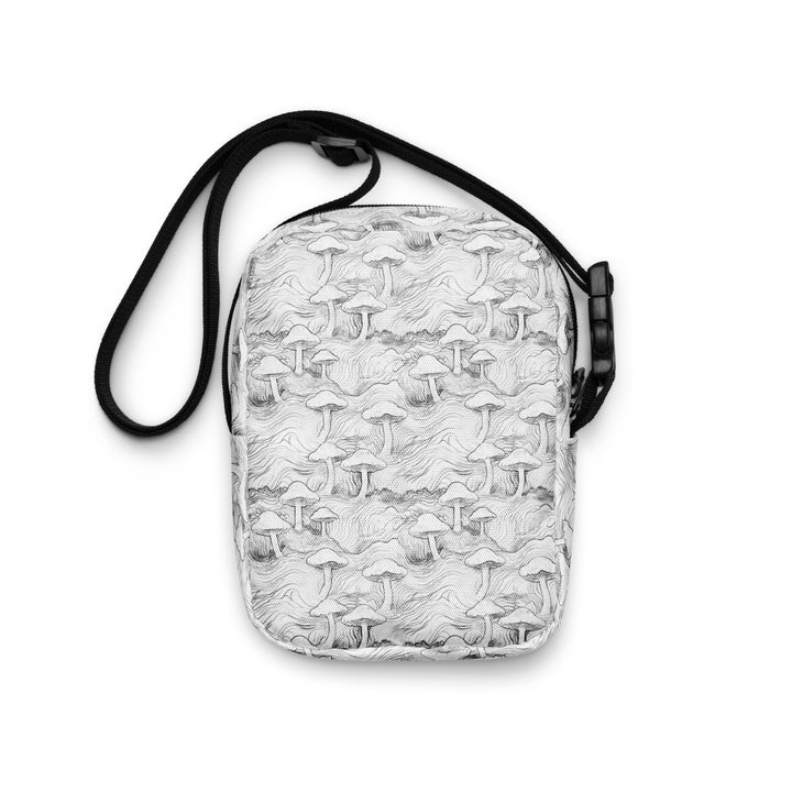 Back view of Mushforest psychedelic bag – vibrant sacred pattern for rave fashion lovers