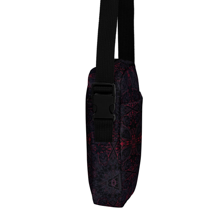 Right view of THIRDEYE sacred geometry crossbody – designed for raves, festivals, and daily journeys