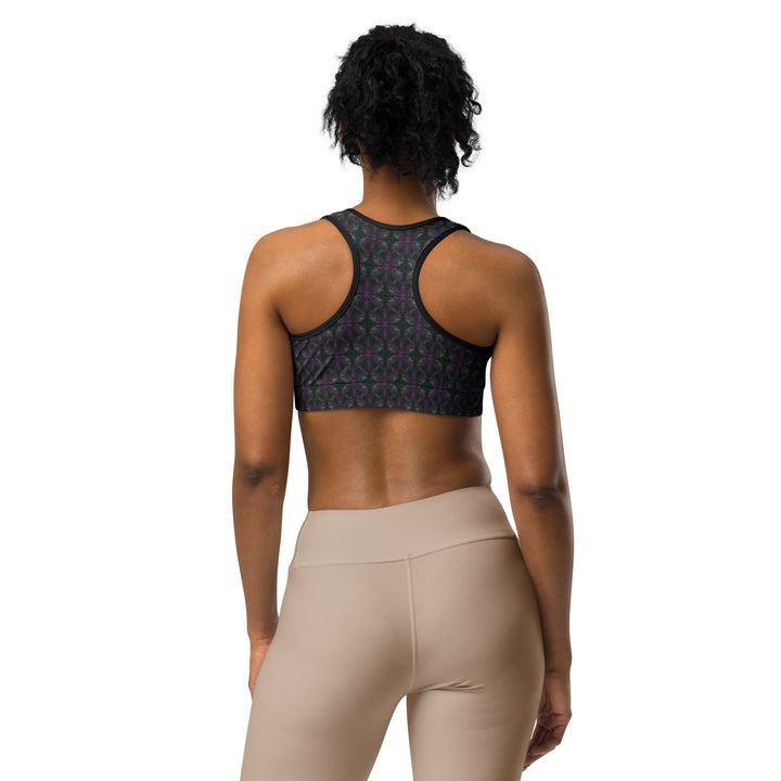 Racerback Nebulith sports bra from behind – designed for festival freedom and support