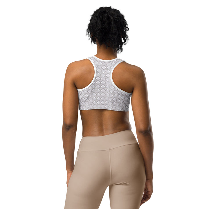 Racerback Netra sports bra from behind – designed for festival freedom and support