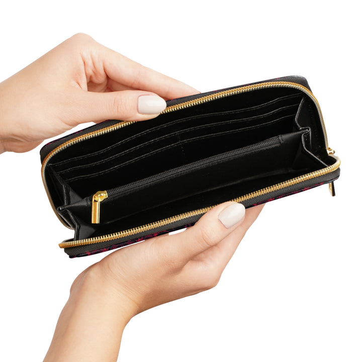 Open THIRDEYE wallet – secure interior with space for cards, coins & cash
