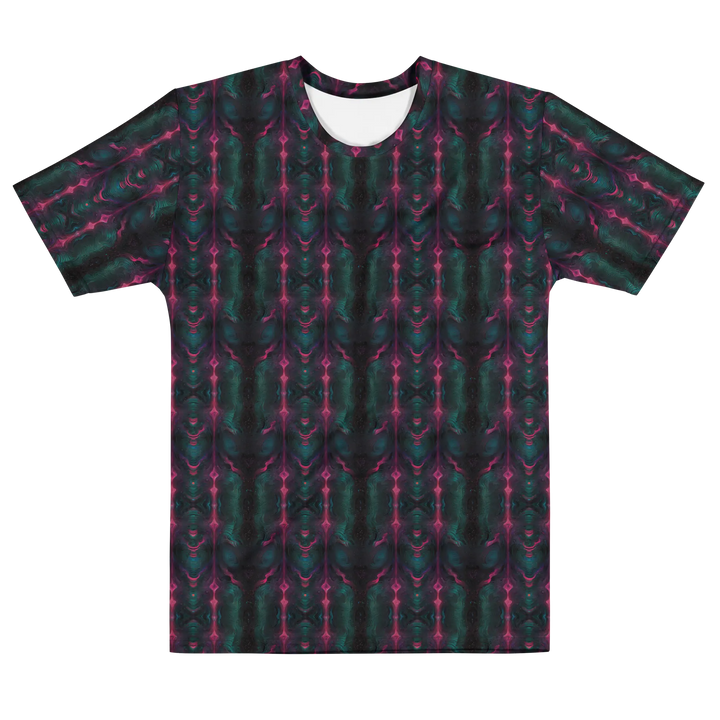 Alternate flat front of Psylien shirt – high-vibe psychedelic art merging sacred and extraterrestrial.