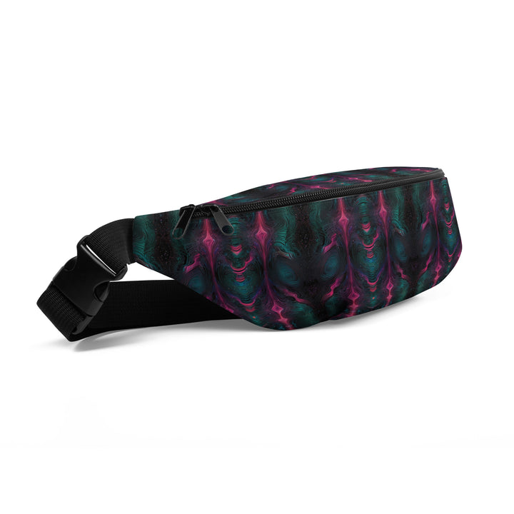 Side view of Psylien waistbag – stylish utility bag for ravers, travelers, and psychedelic fashion fans