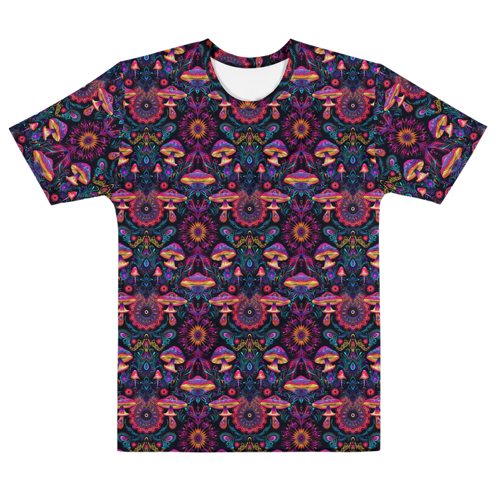 Alternate flat front of bold PsyMush print – visionary mushroom artwork for EDM and psy lovers.