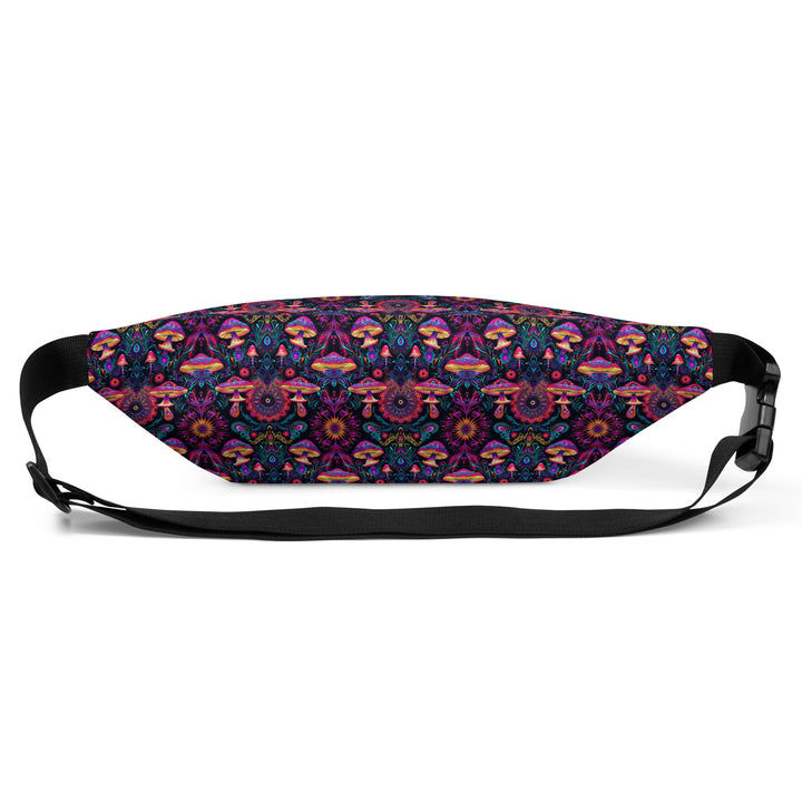 Back flat view of Psymush waistbag – detailed psychedelic design for expressive daily wear