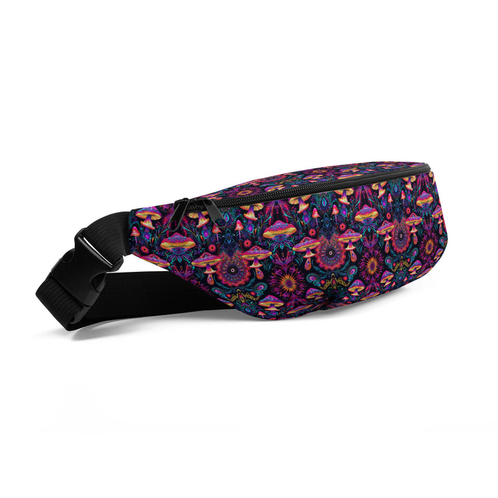 Side view of Psymush waistbag – sleek utility bag for psychedelic fashion and active lifestyle