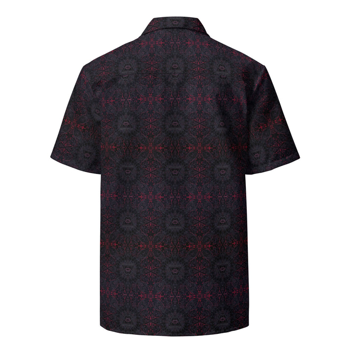Back view of THIRDEYE shirt – spiritual eye design with trippy fractals and sacred patterns.