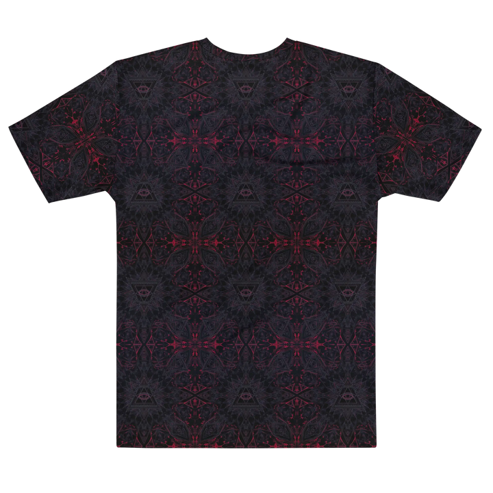 Alternate flat back view of THIRDEYE large design tee – striking sacred art for high-vibe festival style.